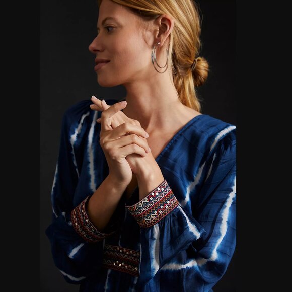 NWT Verb by Pallavi Singhee Beaded Tie-Dye Mini Dress - XS, Anthropologie - Picture 3 of 8